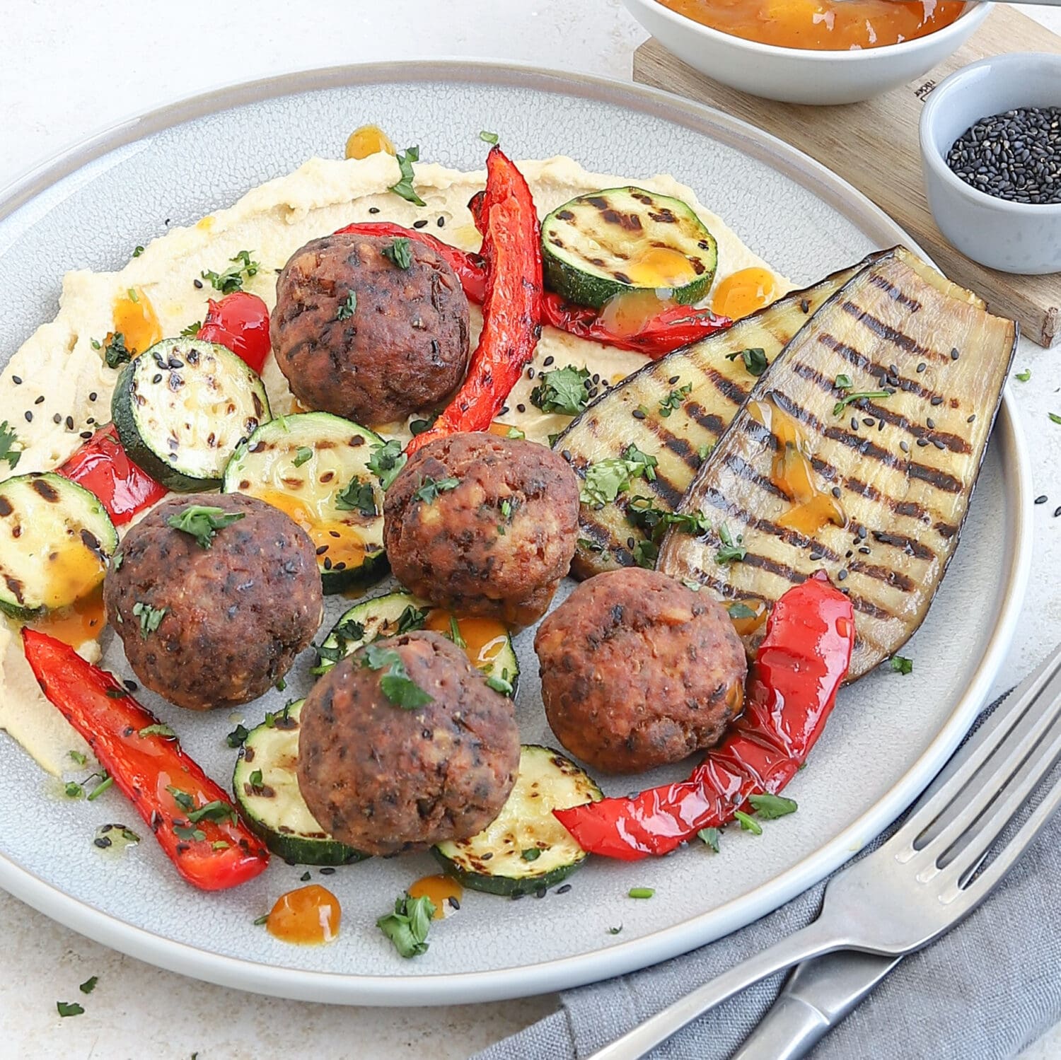 Putenhackfleisch-Falafel