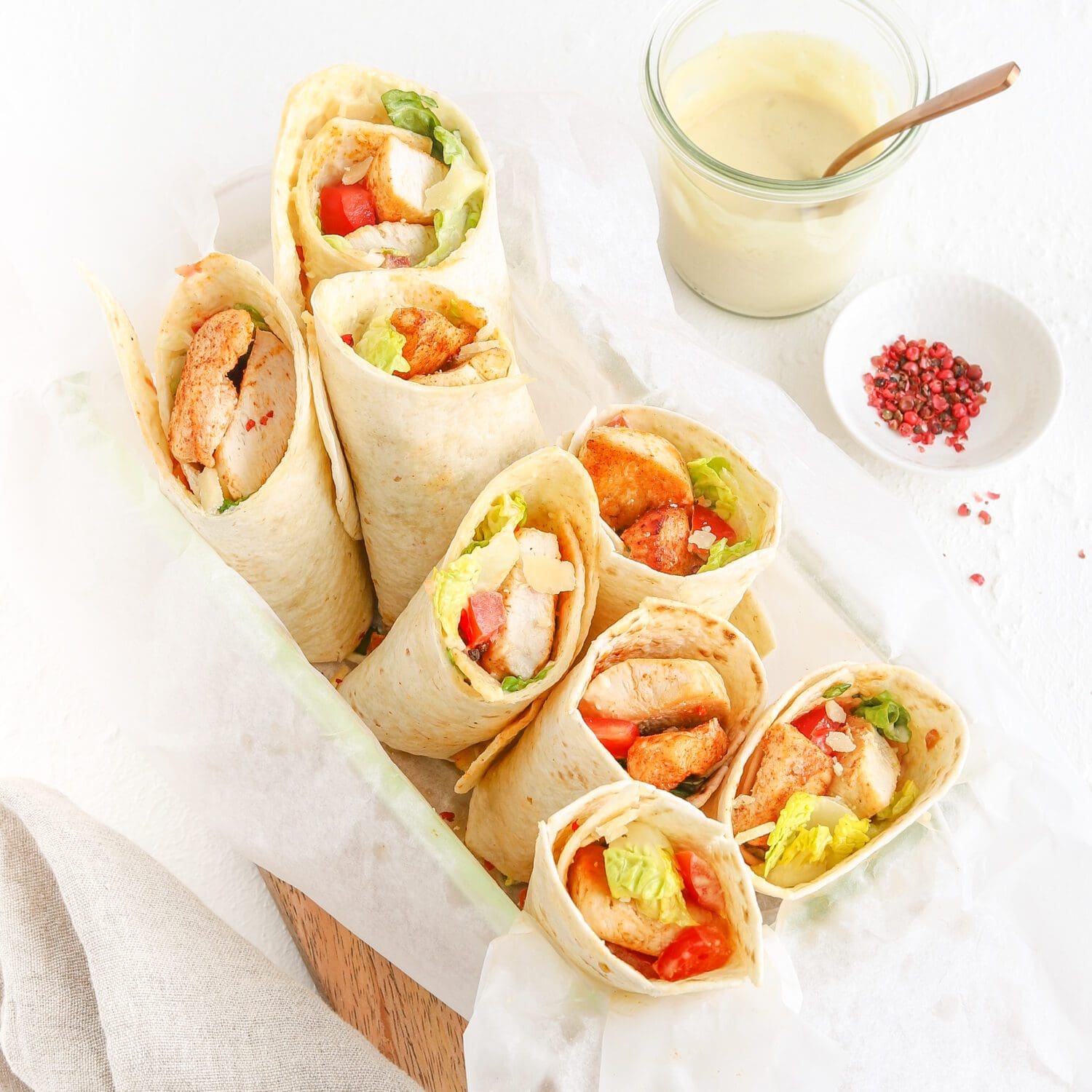 Caesar Chicken Wraps