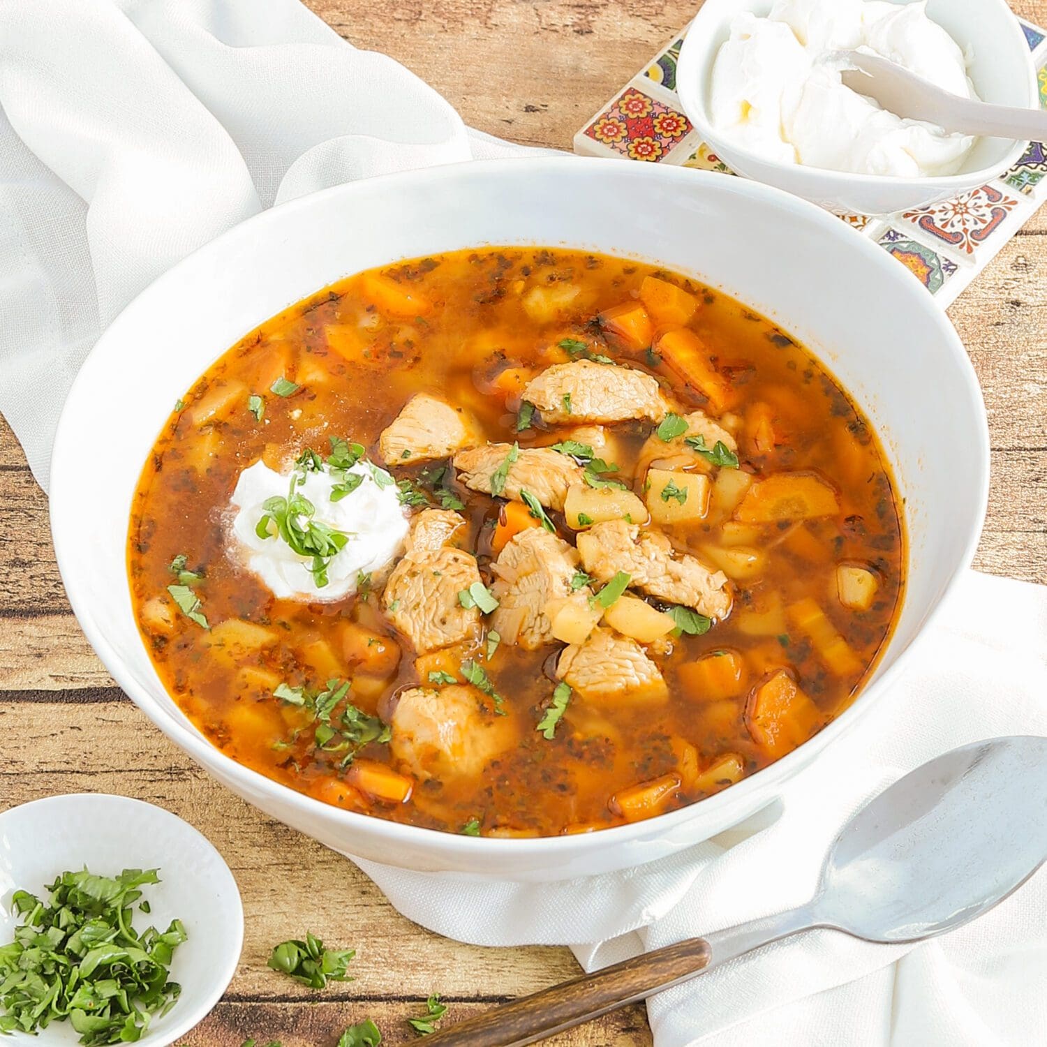Puten-Gulaschsuppe