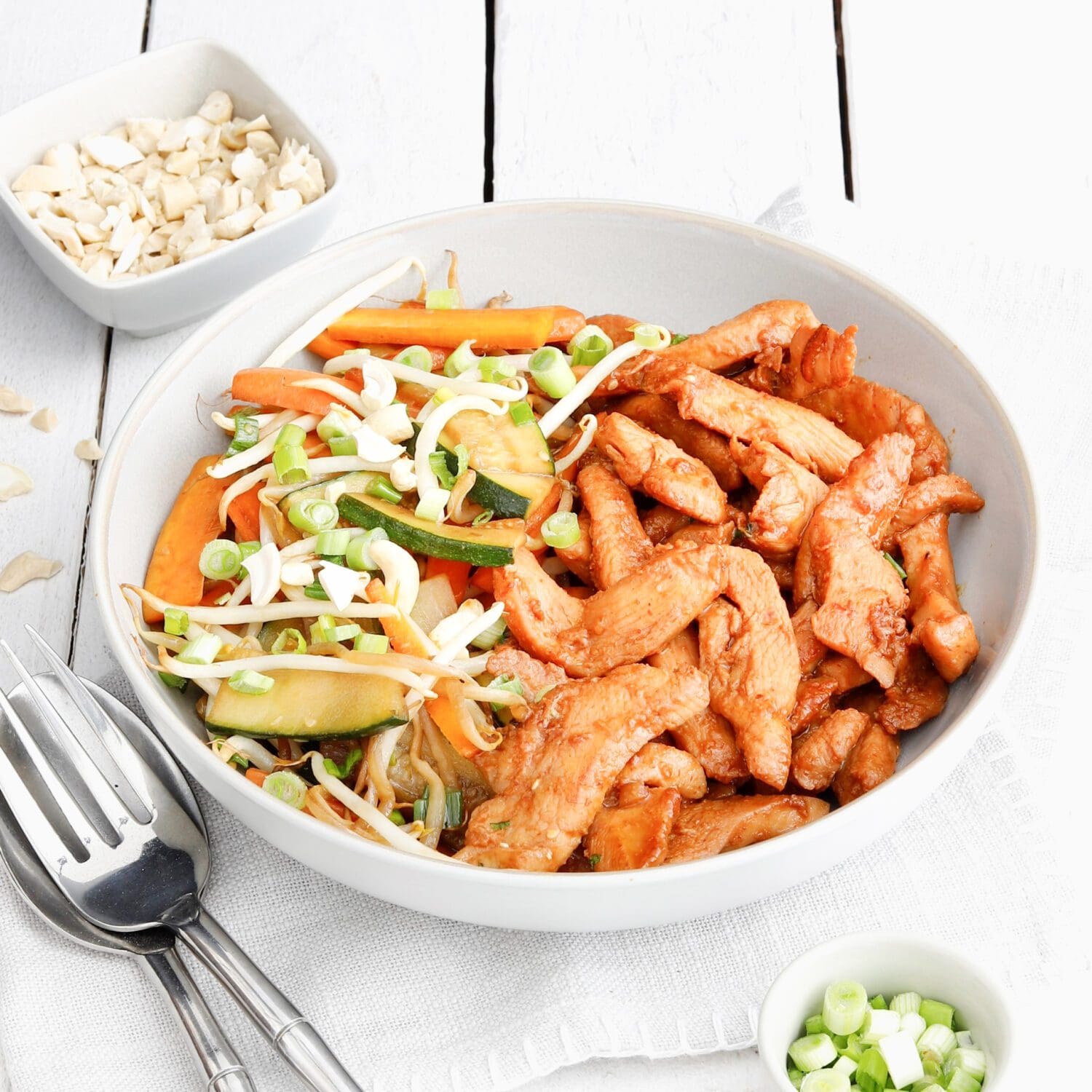 Chicken-Wok mit Gemüse