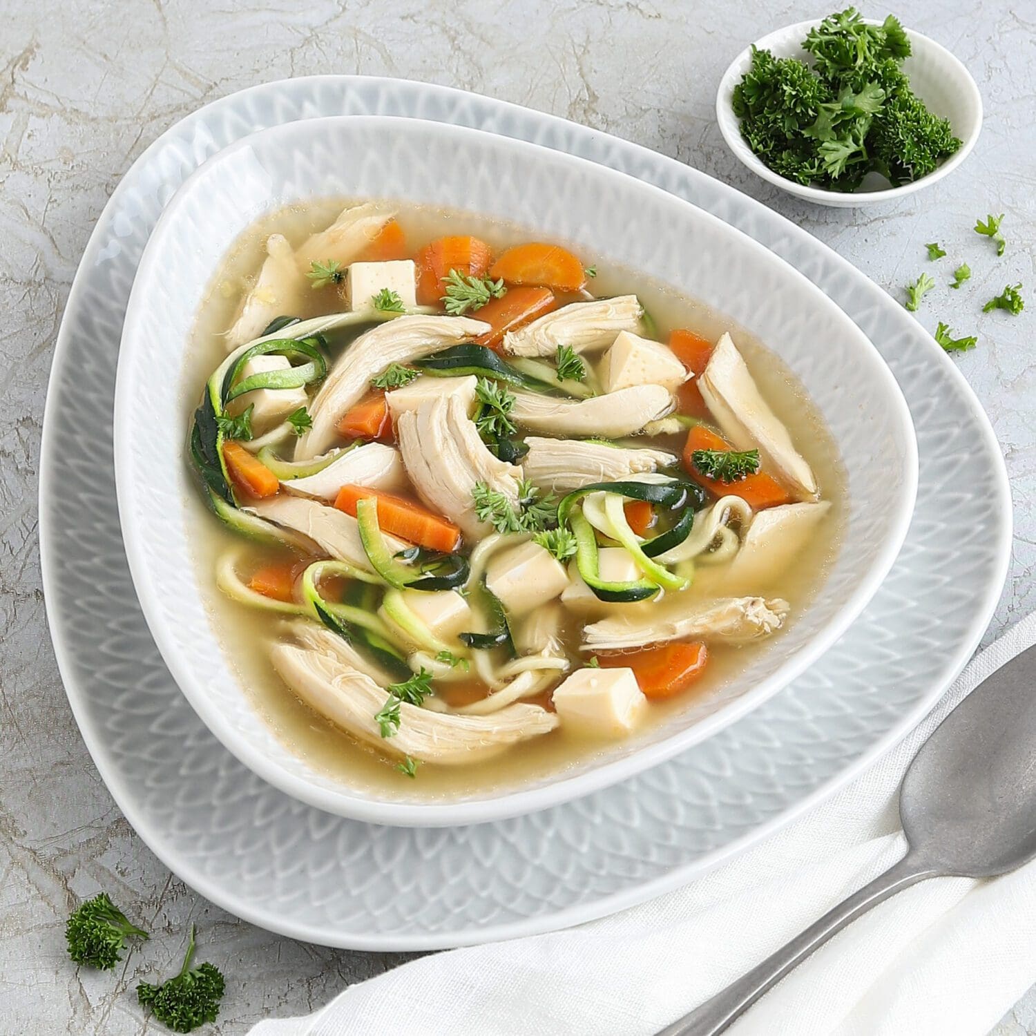 Hühnersuppe mit Zoodles