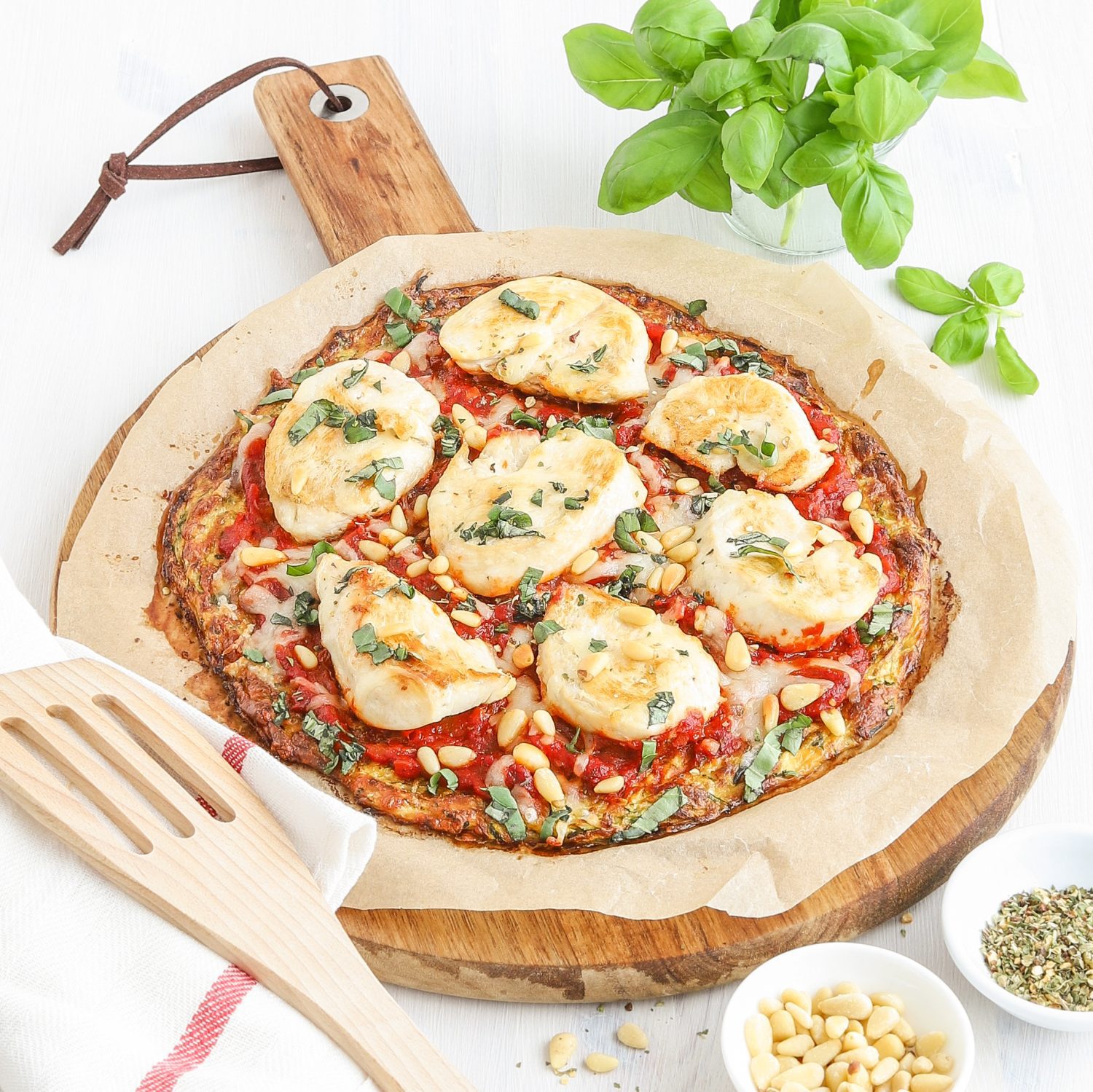 ChickenZucchiniPizza We love Geflügel