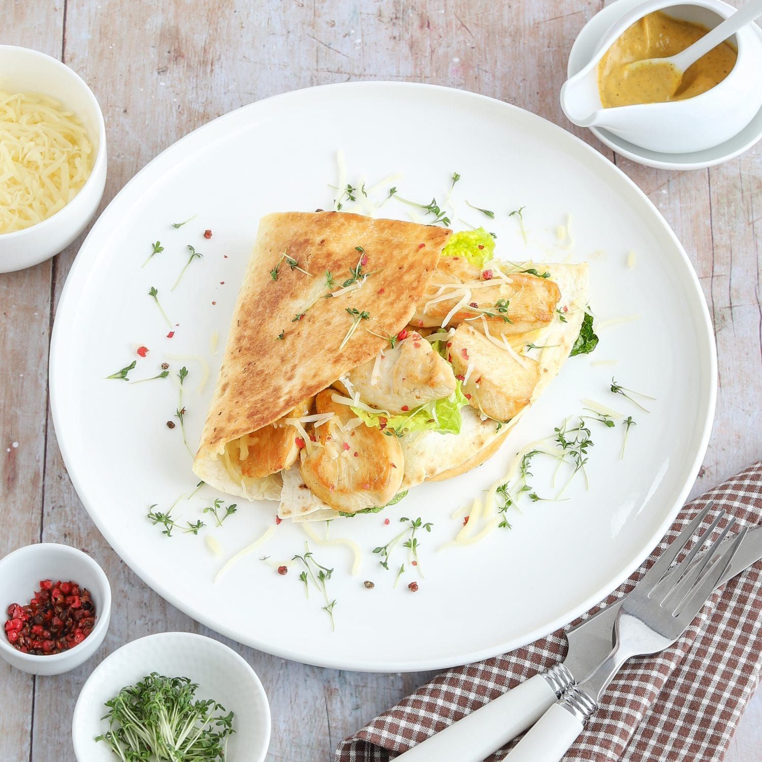 Hähnchen-Wraps