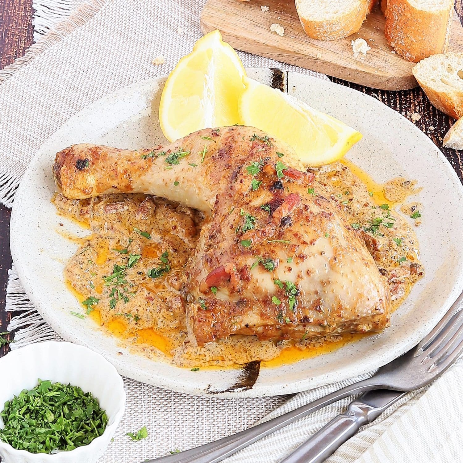 Hähnchen a la Moutarde