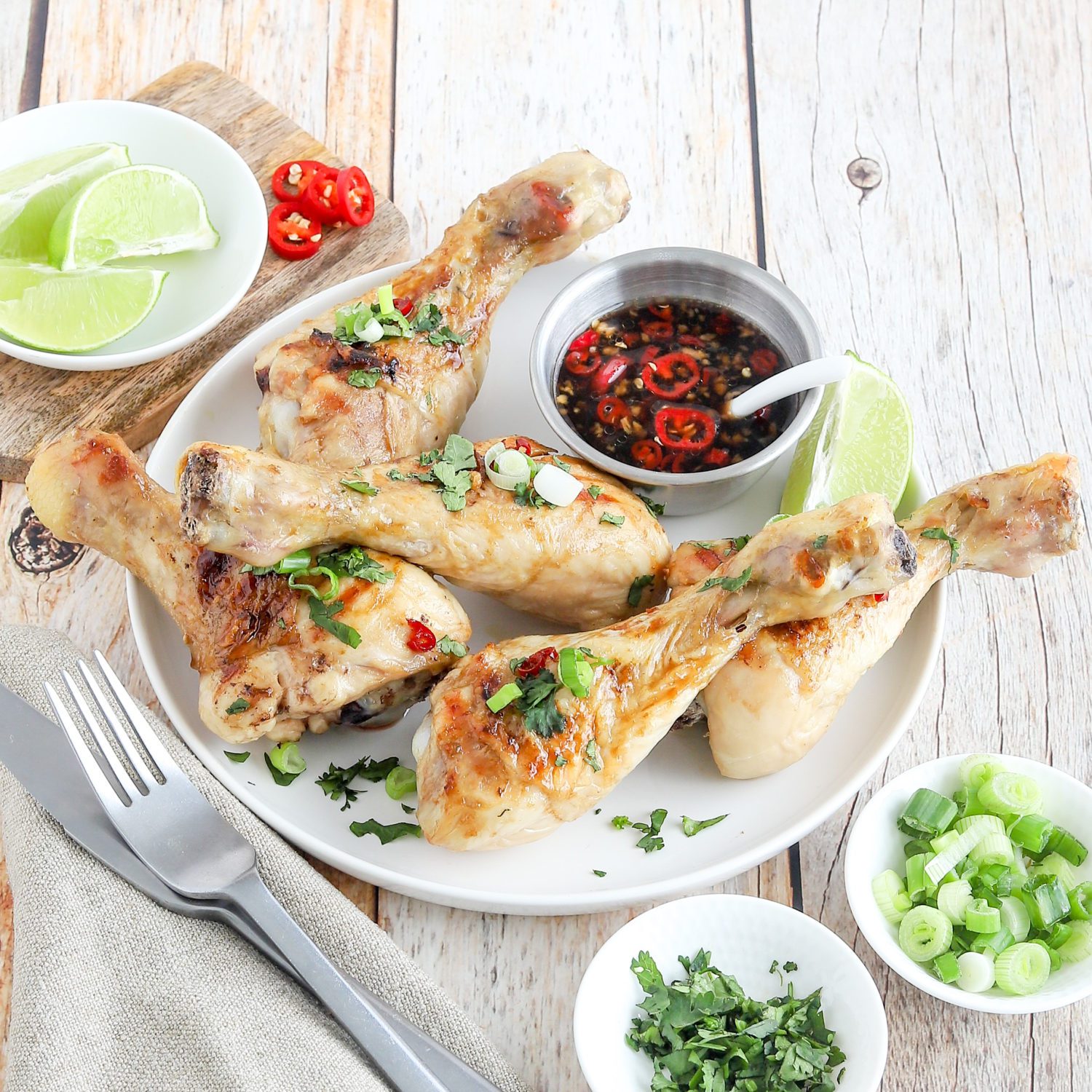 Drumsticks mit Sweet Chili Sauce - We love Geflügel