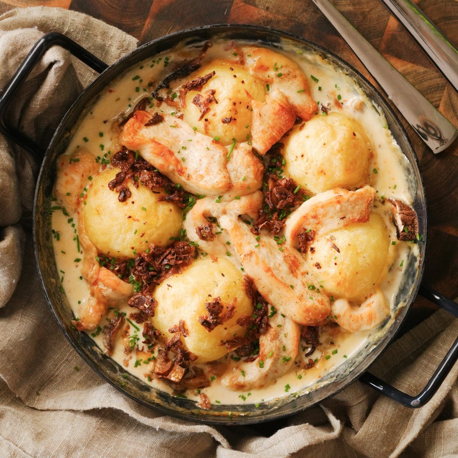 Hähnchen-Knödel-Auflauf