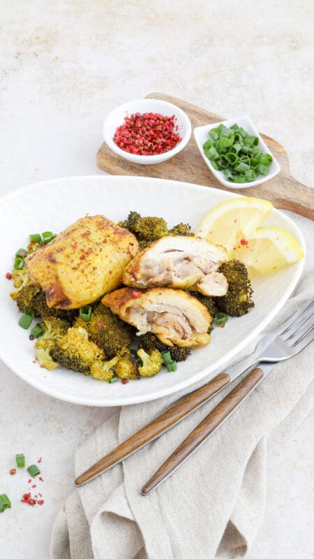 Curry-Pollo Fino mit Brokkoli