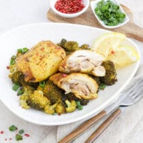 Curry-Pollo Fino mit Brokkoli
