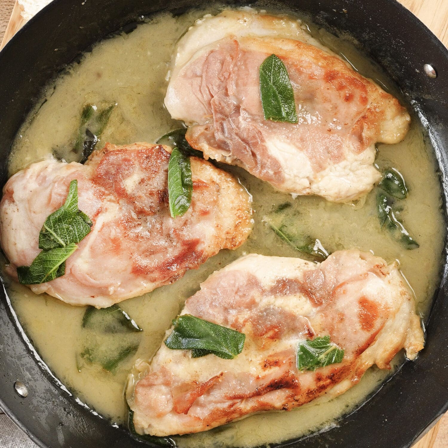 Hähnchen-Saltimbocca
